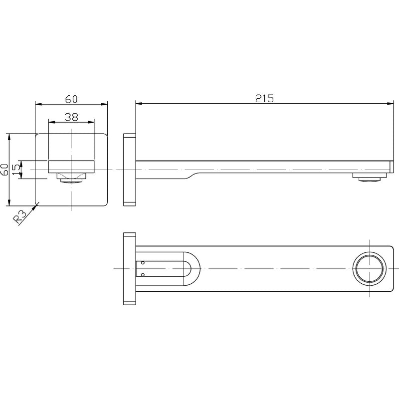 Ruki Bath Spout PHD1019 - Bathroom Hub