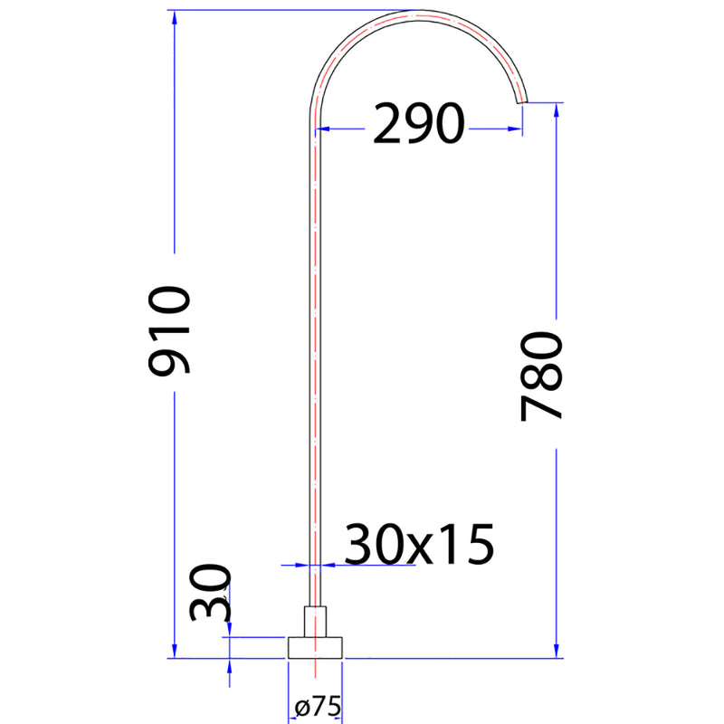 Yale Free Standing Bath Spout PHD1020FM-MB