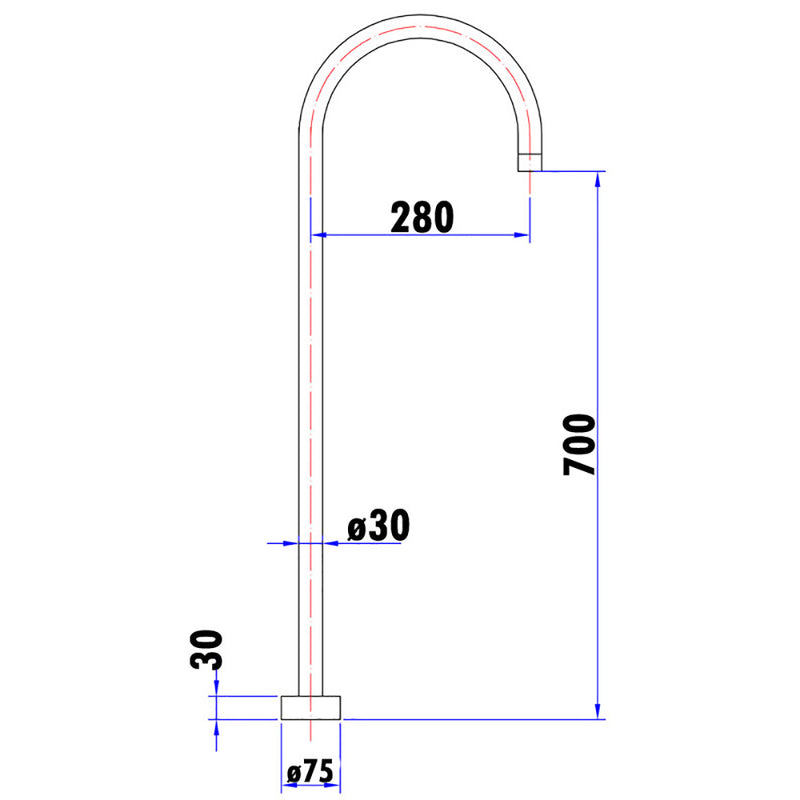 Free Standing Bath Spout PHD1021FM-B