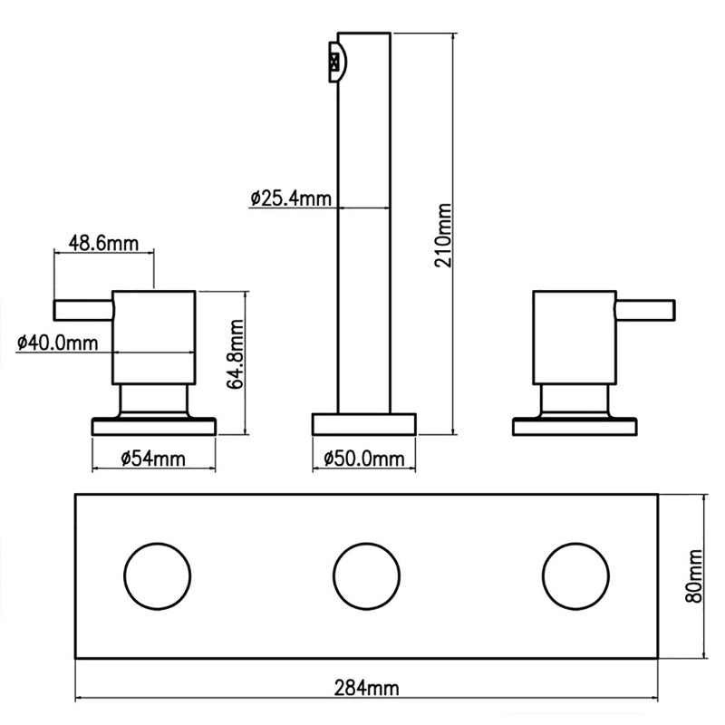 Bath Tap Set PJK90NZ01A