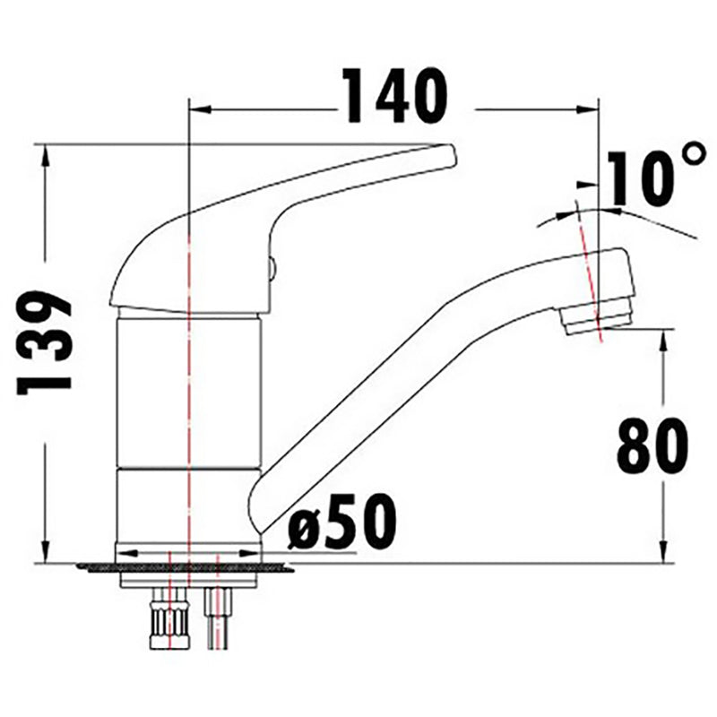 Ruby Swivel Basin Mixer PM1001SWC