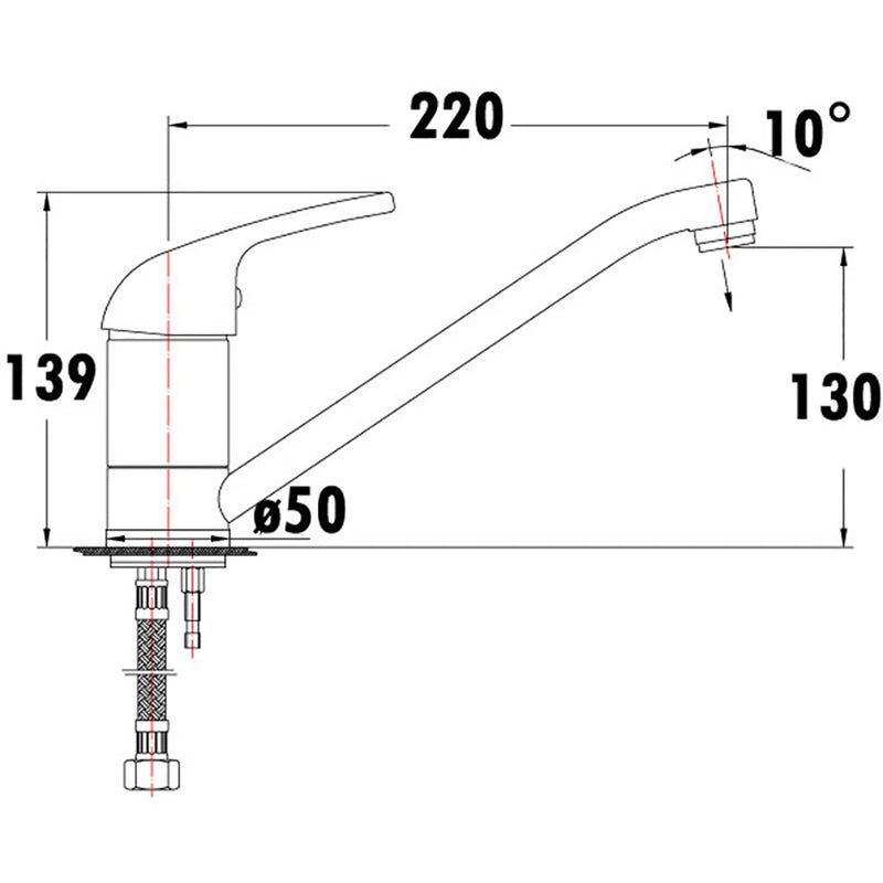 Ruby Swivel Sink Mixer PM1001SW