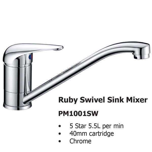 Ruby Swivel Sink Mixer PM1001SW