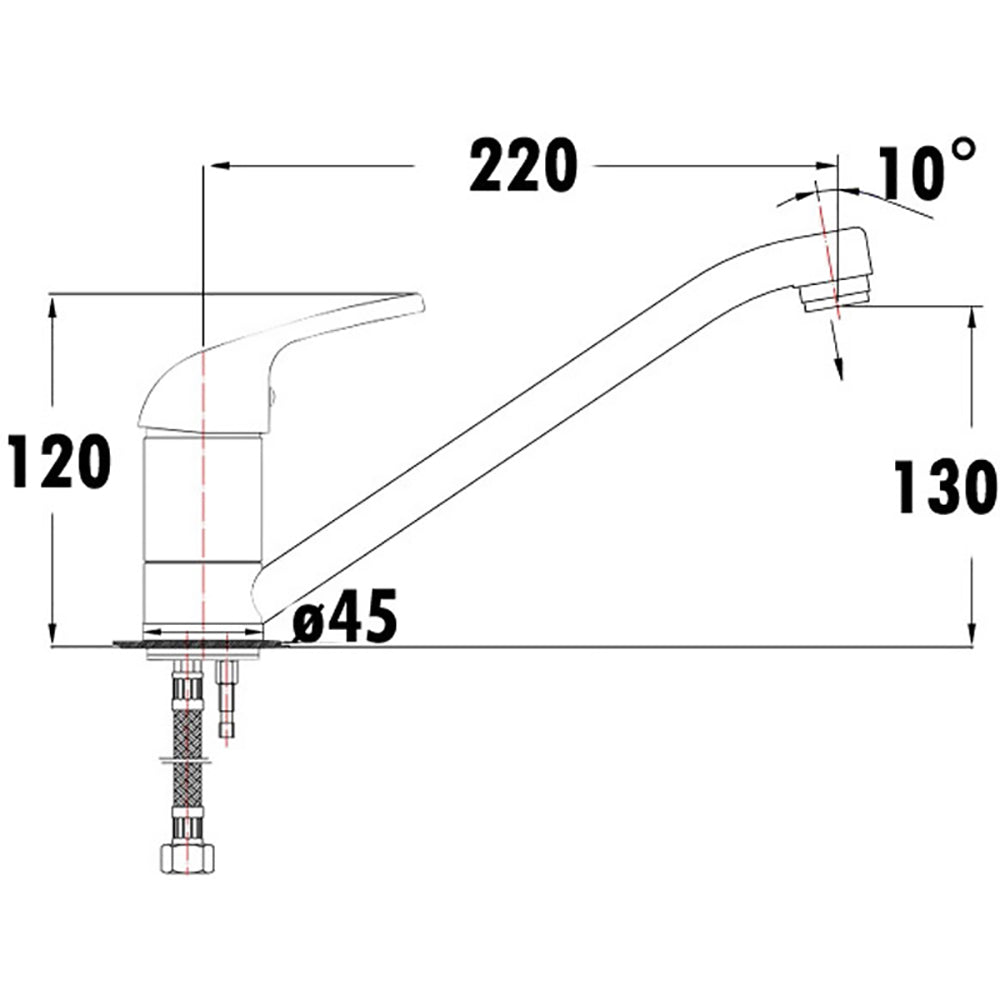 Ruby Sink Mixer 35mm Cartridge PM1002SW - Bathroom Hub