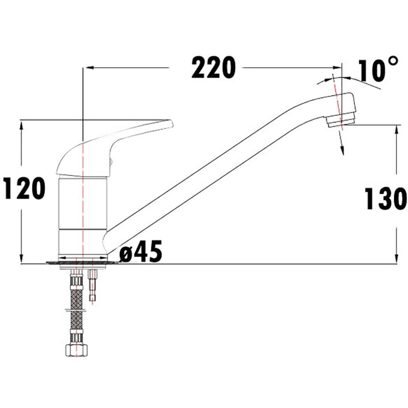 Ruby Sink Mixer 35mm Cartridge PM1002SW