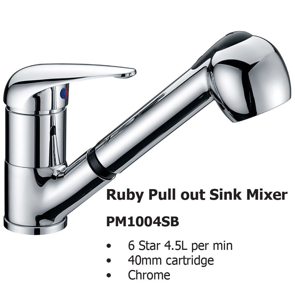 Ruby Pull out Sink Mixer PM1004LF - Bathroom Hub