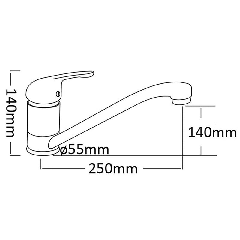 Ruby Deluxe Sink Mixer PM1006SB