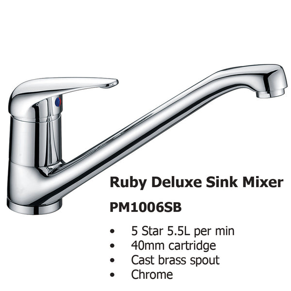 Ruby Deluxe Sink Mixer PM1006SB