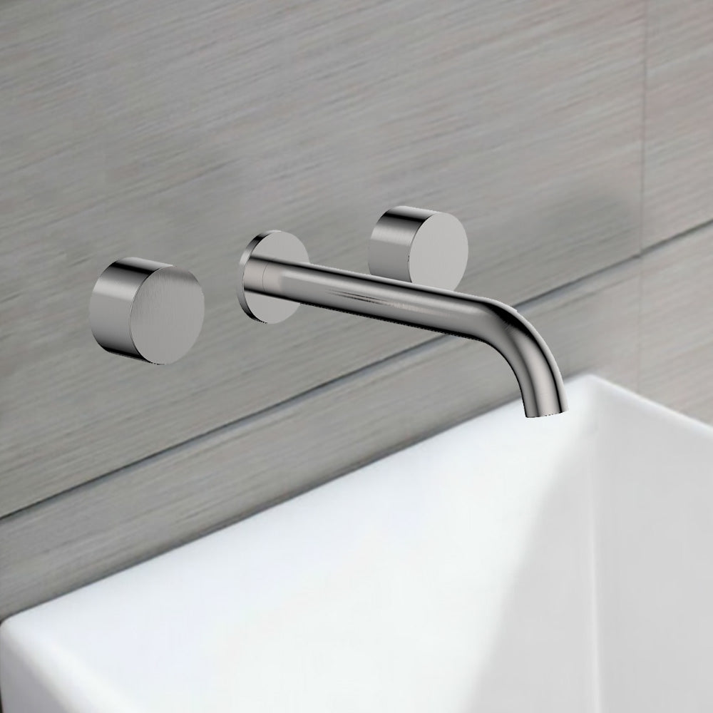 Tana 1/4 Turn C/D Basin/Bath Set Brushed Nickel POK90NZ01-BN - Bathroom Hub