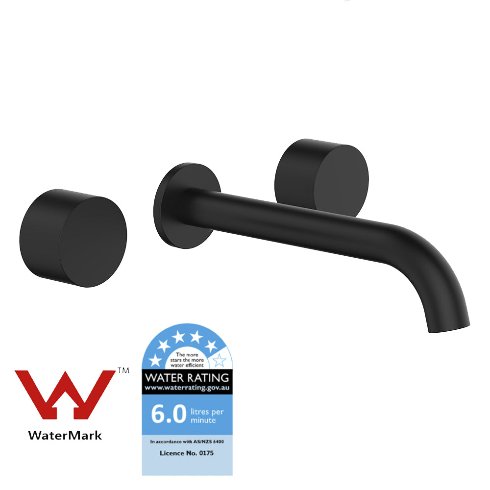 Tana 1/4 Turn C/D Basin/Bath Set Matt Black POK90NZ01-MB - Bathroom Hub