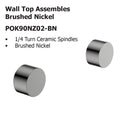 Tana Wall Top Assembles  Brushed Nickel POK90NZ02-BN