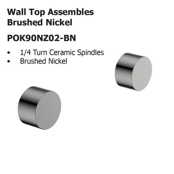 Wall Top Assembles  Brushed Nickel POK90NZ02-BN