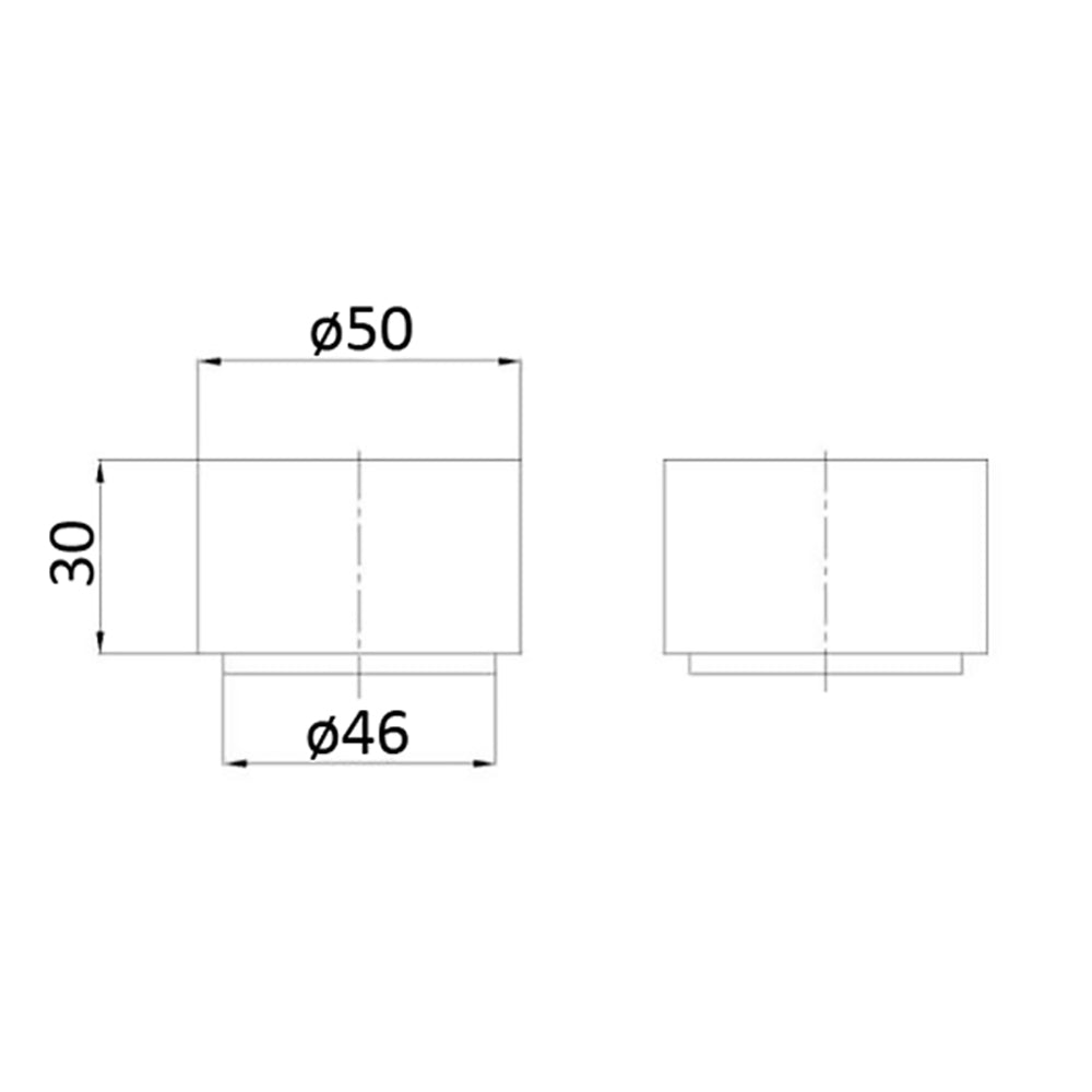 Tana Wall Top Assembles Matt Black POK90NZ02-MB - Bathroom Hub