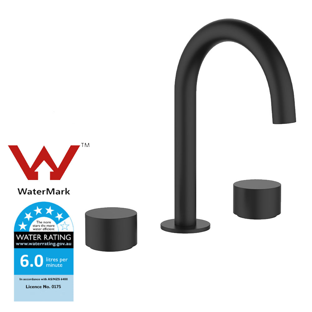 Tana 1/4 Turn C/D Basin Set Matt Black POK90NZ04-MB
