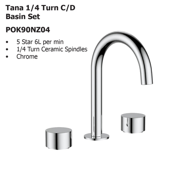 Tana 1/4 Turn C/D Basin Set POK90NZ04