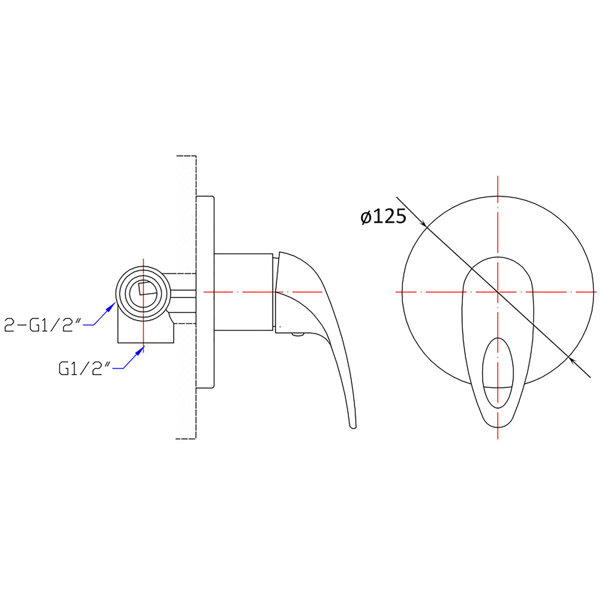 Mina Wall Mixer PQ-3001SW