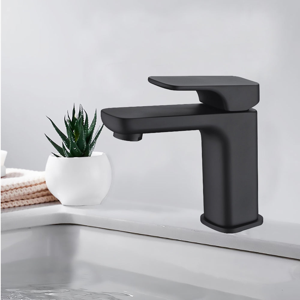 Eden Basin Mixer Matt Black PSL2001LF-B - Bathroom Hub