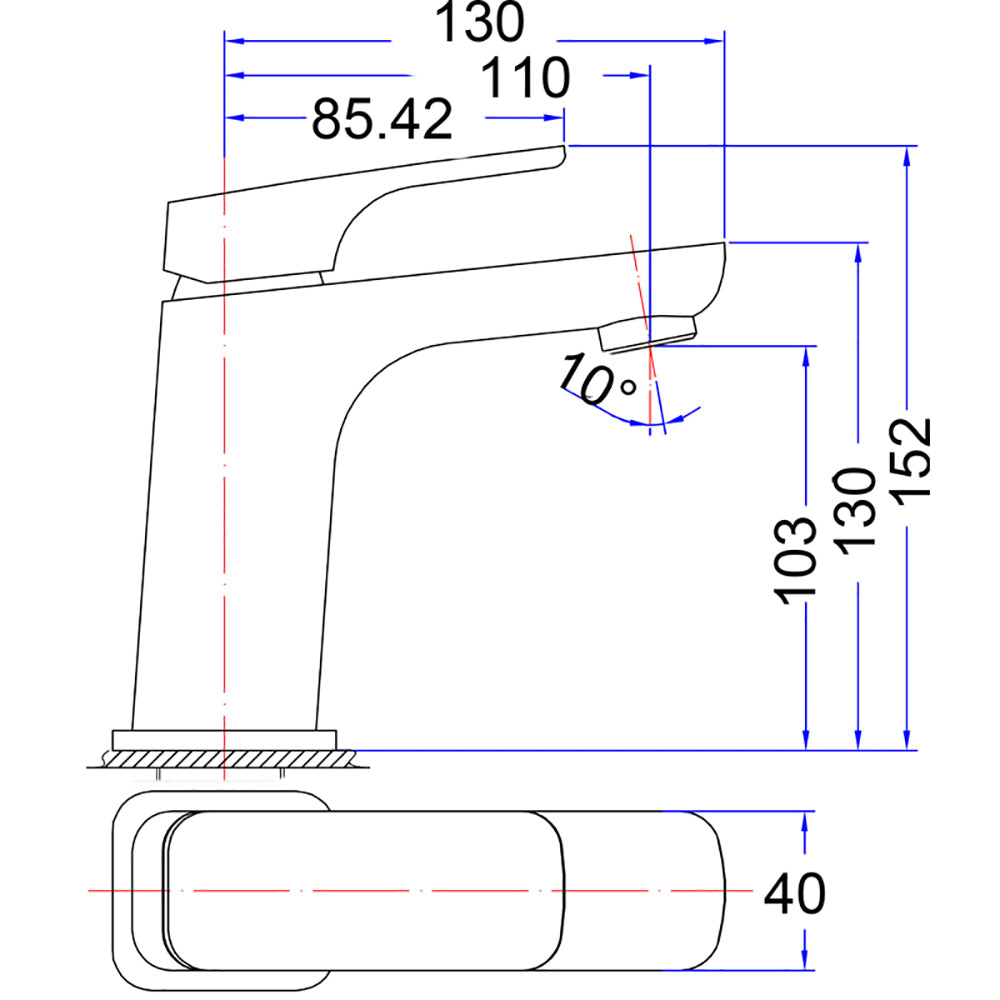 Eden Basin Mixer PSL2001LF- Bathroom Hub