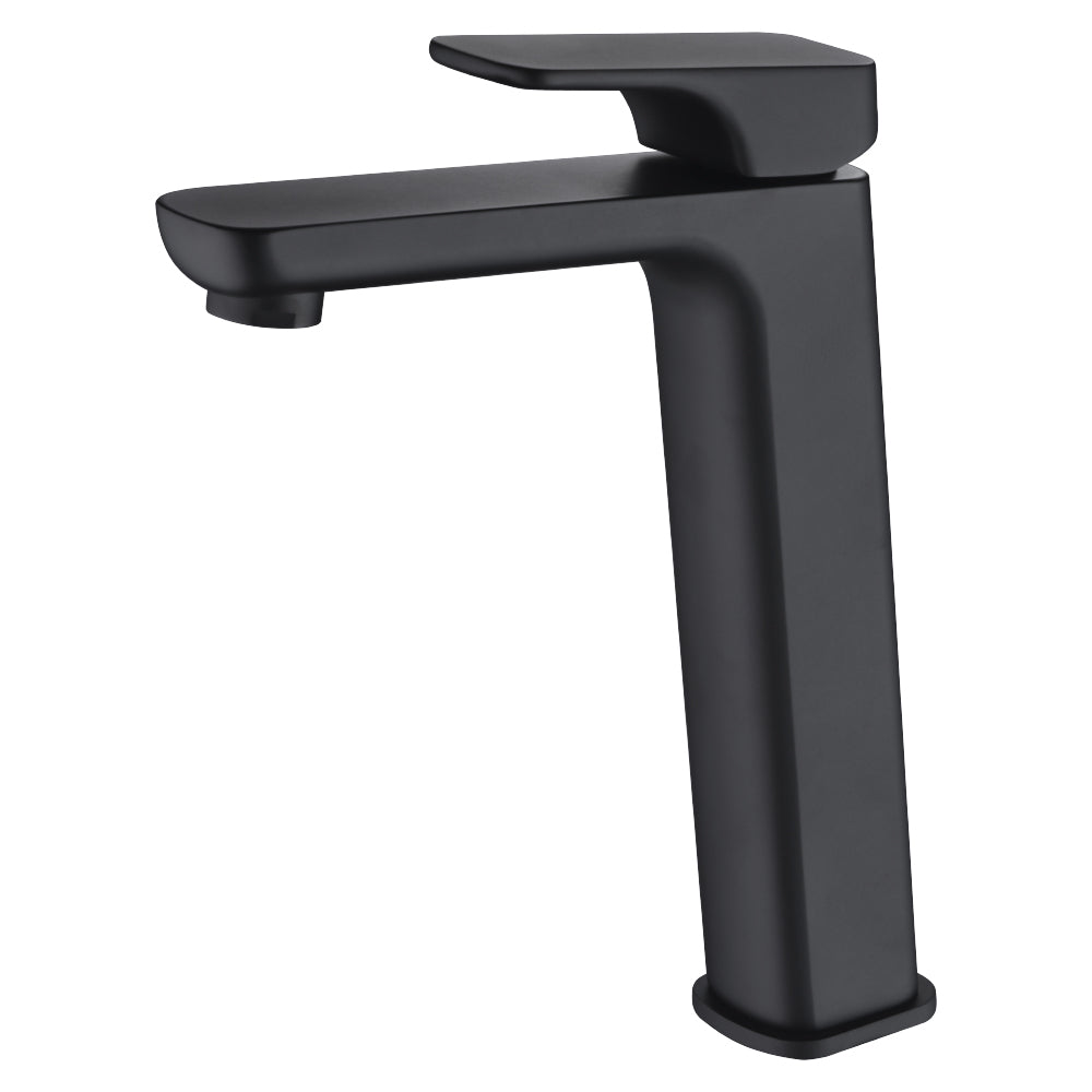 Eden High Rise Basin Mixer Matt Black PSL2002LF-B - Bathroom Hub