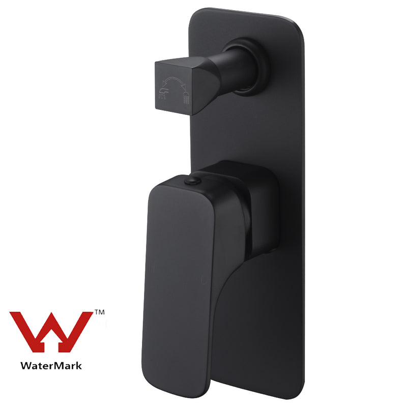 Eden Wall Mixer With Diverter Matt Black PSL3002LF-B