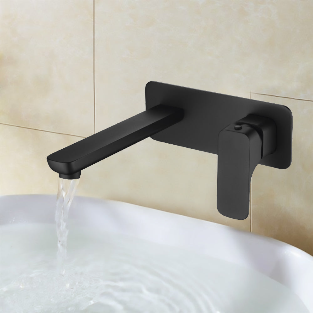 Eden Wall Basin Mixer Matt Black PSL3003LF-B - Bathroom Hub