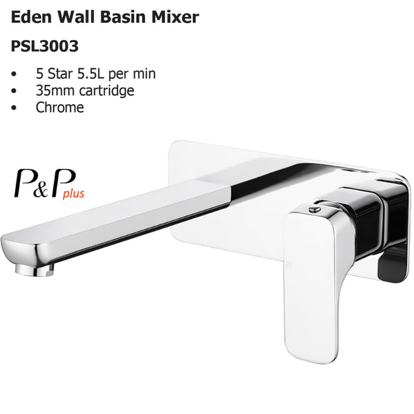 Eden Wall Basin Mixer PSL3003 - Bathroom Hub