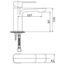 Nova New Basin Mixer Brushed Nickel PSR2003SB-BN