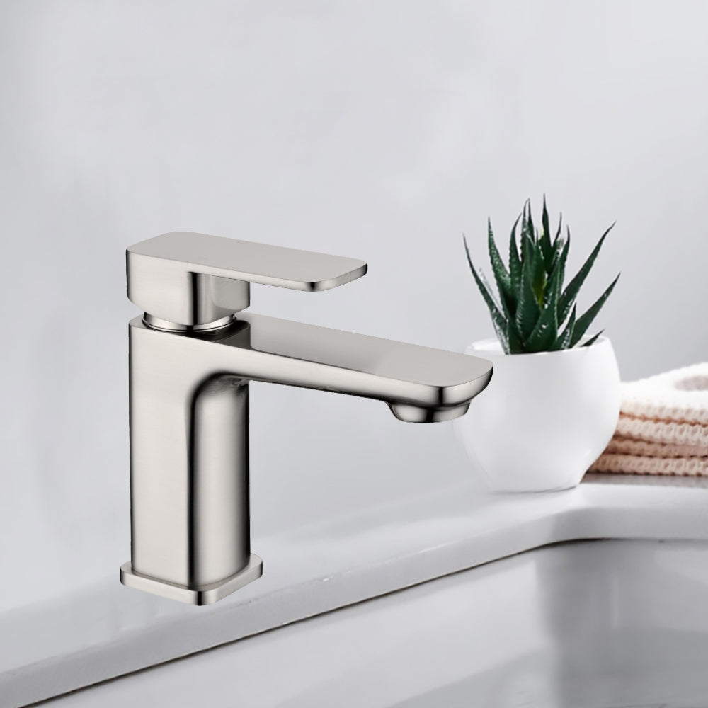Nova New Basin Mixer Brushed Nickel PSR2003SB-BN - Bathroom Hub
