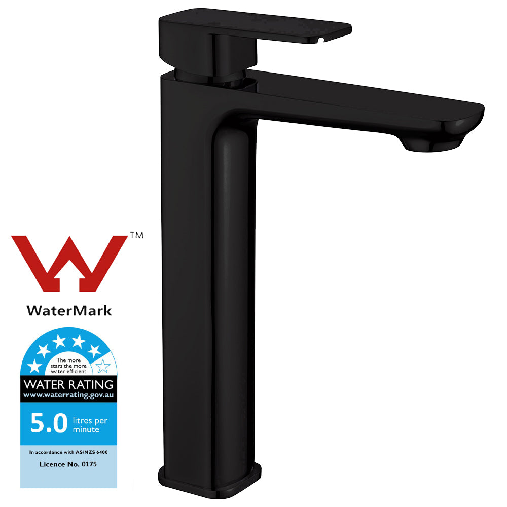 Nova New Tall Basin Mixer Matt Black PSR2004SB-B
