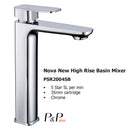Nova New High Rise Basin Mixer PSR2004SB