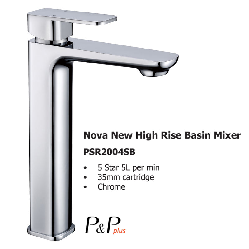 Nova New High Rise Basin Mixer PSR2004SB