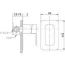 Nova New Wall Mixer PSR3004SB