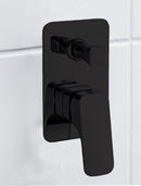 Nova New Wall Mixer With Diverter Matt Black PSR3005SB-B