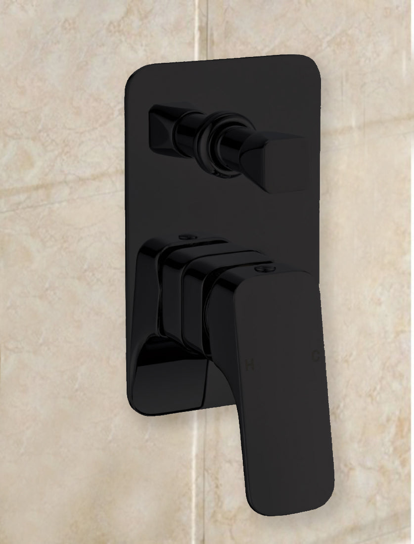 Nova New Wall Mixer With Diverter Matt Black PSR3005SB-B