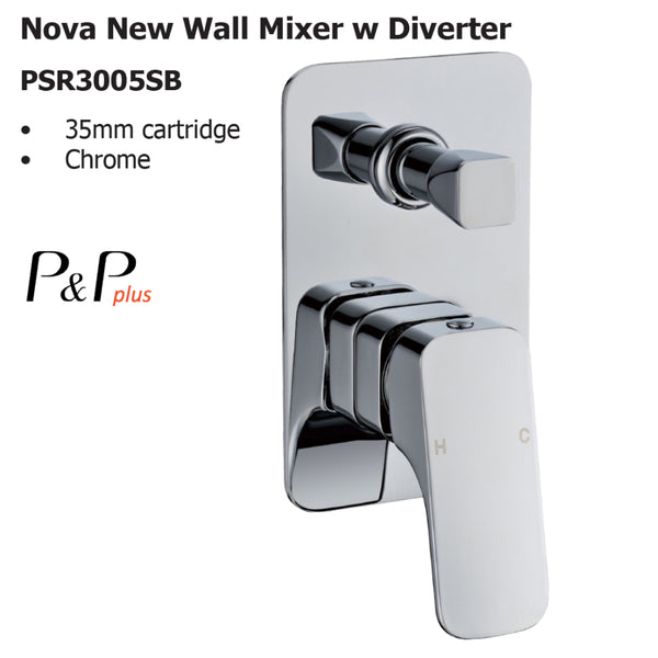 Nova New Wall Mixer With Diverter PSR3005SB