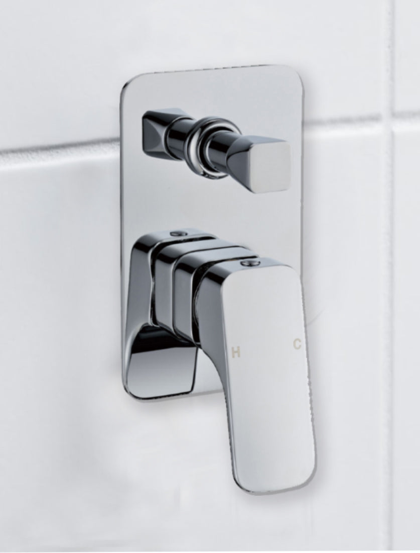 Nova New Wall Mixer With Diverter PSR3005SB - Bathroom Hub
