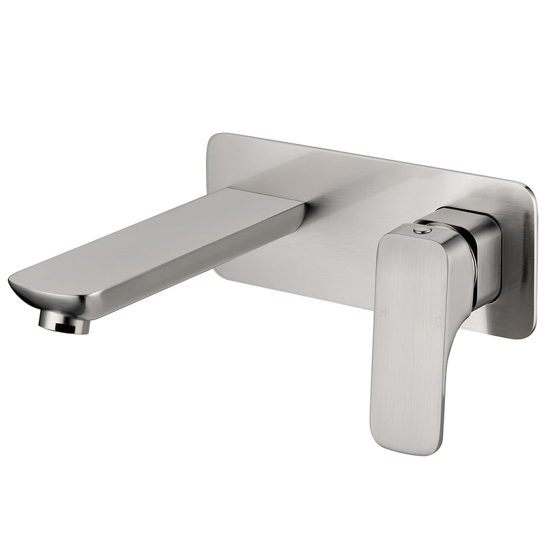 Nova New Wall Basin Mixer Brushed Nickel PSR3006LF-BN