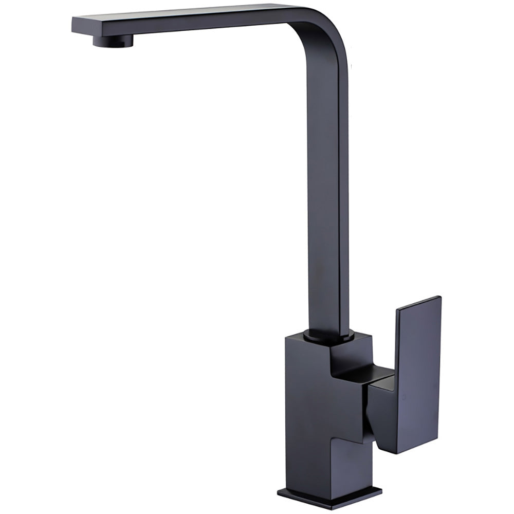 Rosa Swivel Sink Mixer Matt Black PSS1001LF-B