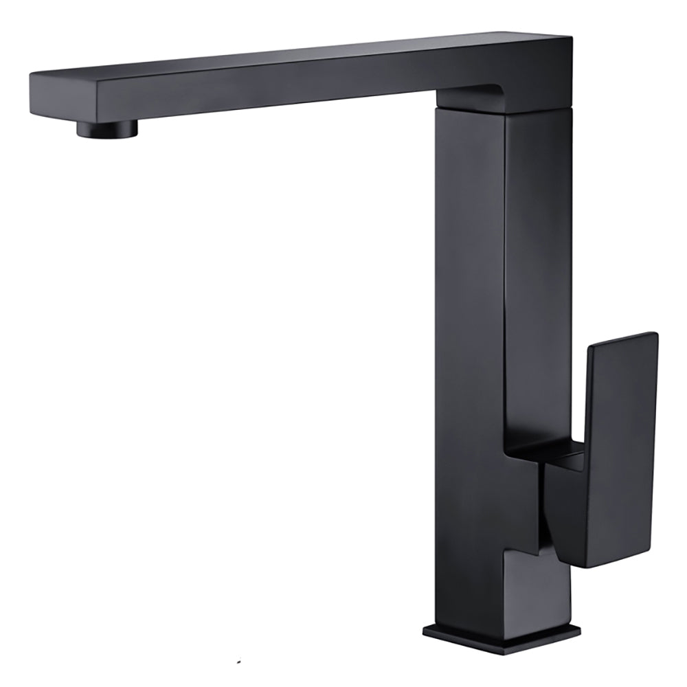 Rosa Swivel Sink Mixer Matt Black PSS1008SB-B - Bathroom Hub