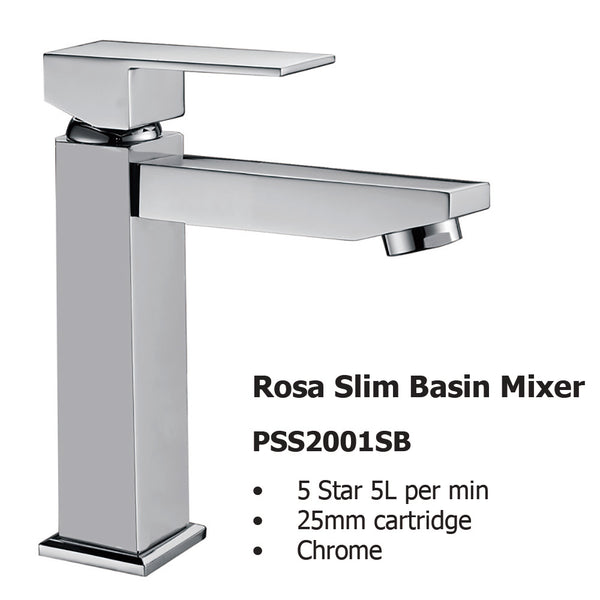 Rosa Slim Basin Mixer PSS2001SB