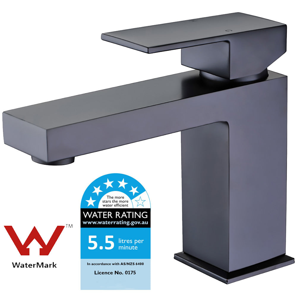 Rosa Basin Mixer Matt Black PSS2004LF-B