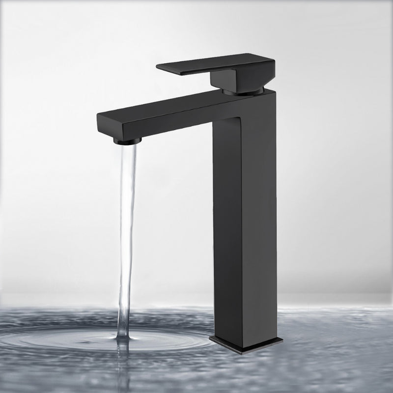 Rosa High Rise Basin Mixer Matt Black PSS2005SB-B