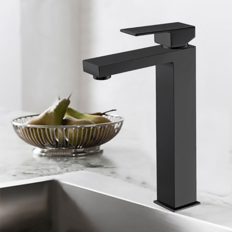 Rosa High Rise Basin Mixer Matt Black PSS2005SB-B