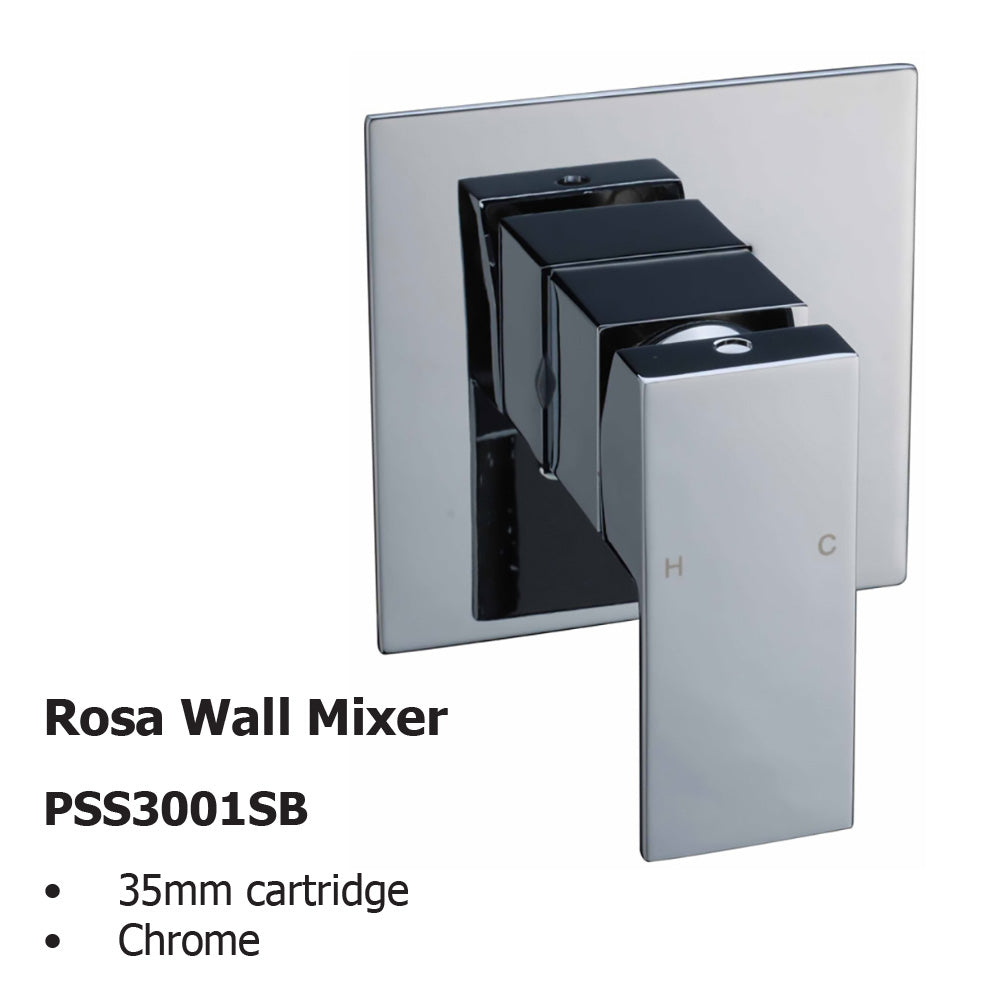 Rosa Wall Mixer PSS3001SB - Bathroom Hub