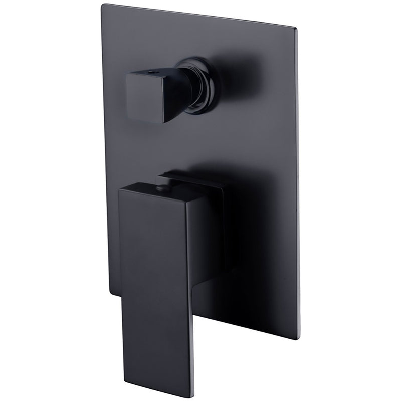 Rosa Wall Mixer With Diverter Matt Black PSS3002SB-B