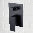 Rosa Wall Mixer With Diverter Matt Black PSS3002SB-MB