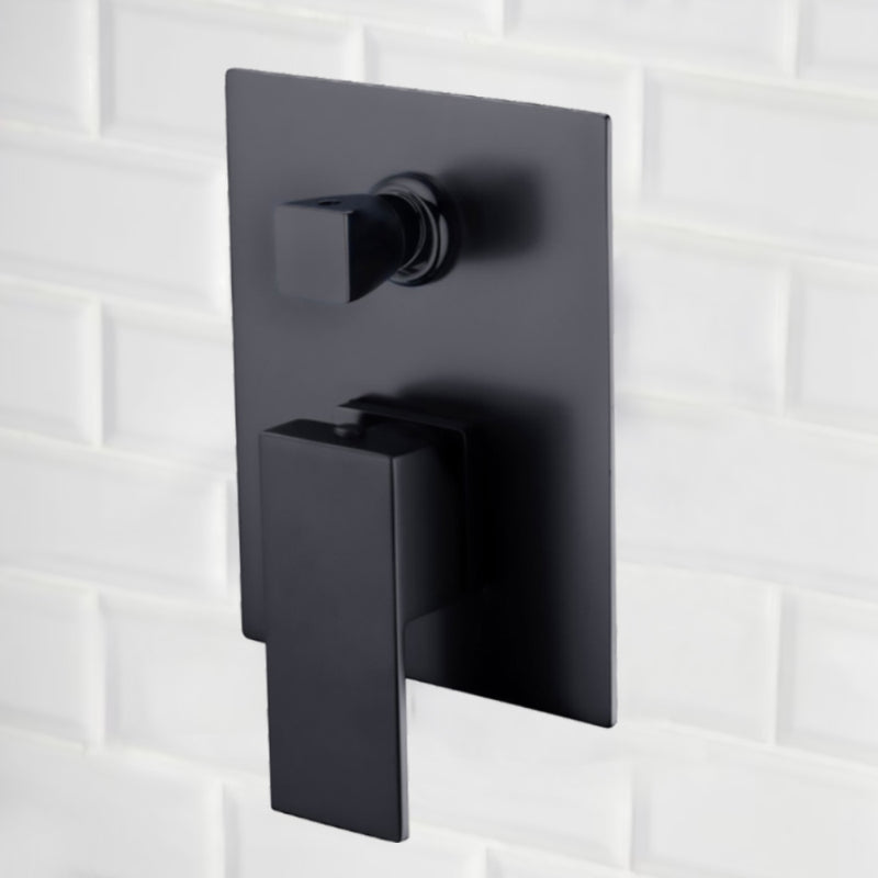 Rosa Wall Mixer With Diverter Matt Black PSS3002SB-B