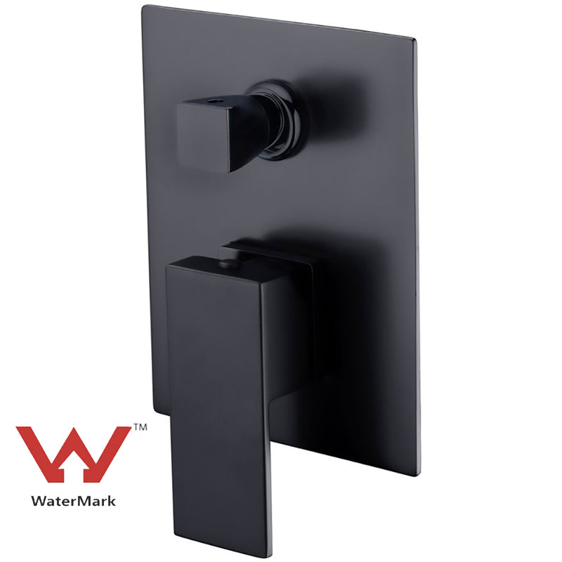 Rosa Wall Mixer With Diverter Matt Black PSS3002SB-B