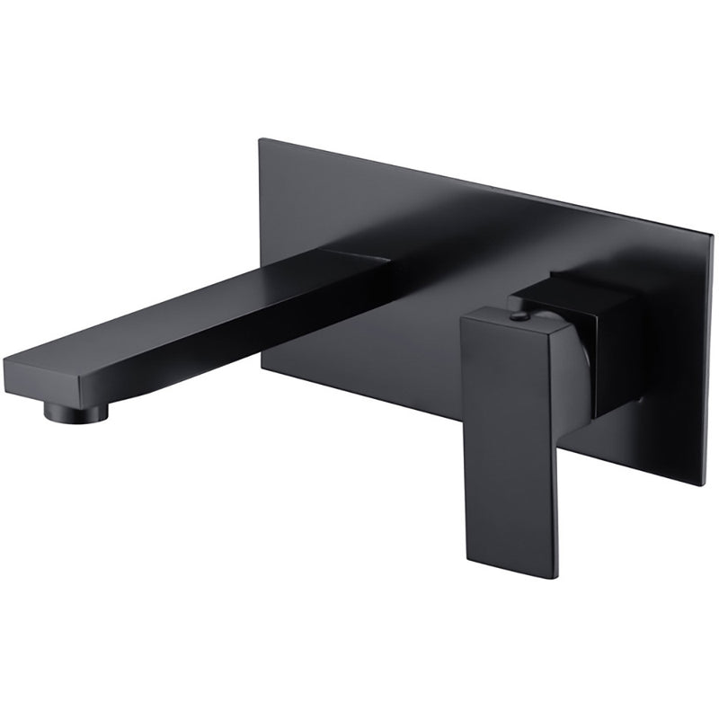 Rosa Wall Basin Mixer Matt Black PSS3003SB-B