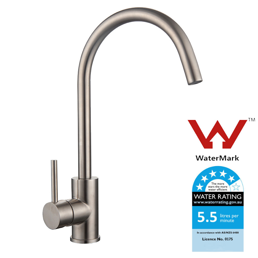 Otus SS304 Goose Neck Sink Mixer SS1001 - Bathroom Hub